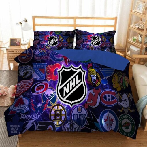 Nhl Hockey 21 Duvet Cover Quilt Cover Pillowcase Bedding Sets