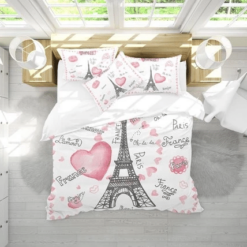 Paris Bedding Sets Duvet Cover Bedroom Quilt Bed Sets Blanket