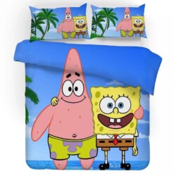 Spongebob Squarepants 5 Duvet Cover Pillowcase Bedding Sets Home Decor
