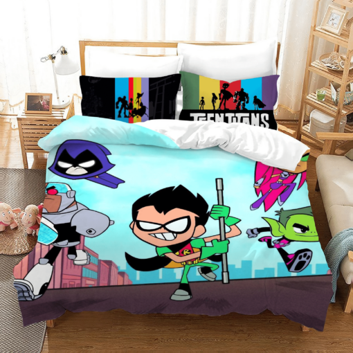 Teen Titans Go 29 Duvet Cover Quilt Cover Pillowcase Bedding