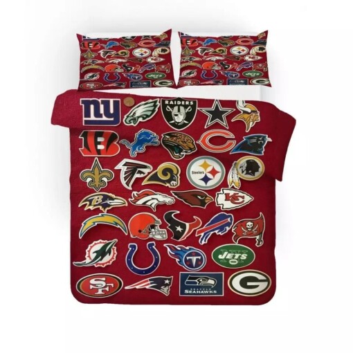 National Football League 1 Duvet Cover Quilt Cover Pillowcase Bedding