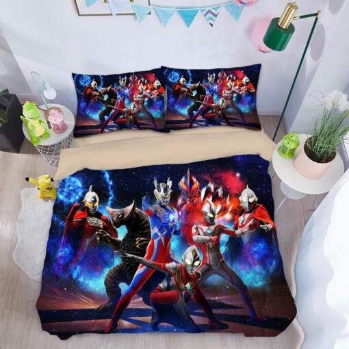 Ultraman 2 Duvet Cover Quilt Cover Pillowcase Bedding Sets Bed