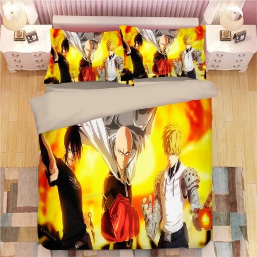 One Punch Man 17 Duvet Cover Quilt Cover Pillowcase Bedding