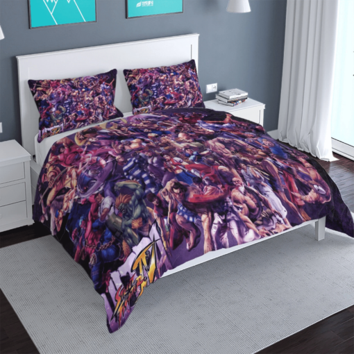 Street Fighter 9 Duvet Cover Quilt Cover Pillowcase Bedding Sets