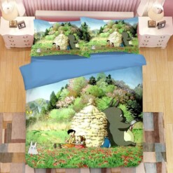 Tonari No Totoro 19 Duvet Cover Quilt Cover Pillowcase Bedding