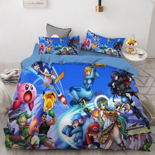 Sonic The Hedgehog 11 Duvet Cover Quilt Cover Pillowcase Bedding