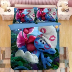 The Smurfs Clumsy Smurf Smurfette 8 Duvet Cover Quilt Cover