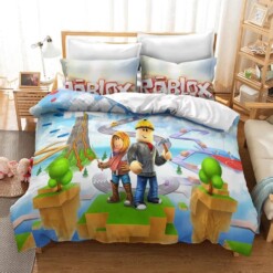 Roblox Team 33 Duvet Cover Pillowcase Bedding Sets Home Decor