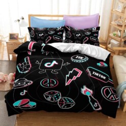 Tik Tok 3 Duvet Cover Quilt Cover Pillowcase Bedding Sets