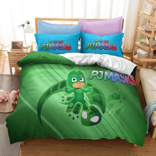 Pjmasks 19 Duvet Cover Pillowcase Bedding Sets Home Decor Quilt