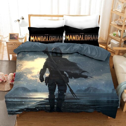 Star Wars The Mandalorian 4 Duvet Cover Pillowcase Bedding Sets