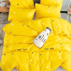 Yellow Banana Pajamas Bedding Sets High Quality Cotton Bedding Sets