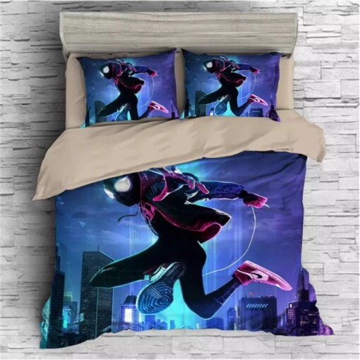 Spider Man Into The Spider Verse Miles Morales 13 Duvet Cover Quilt