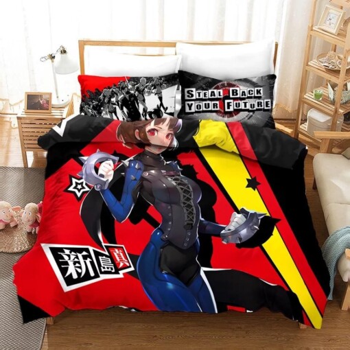 Persona 5 Makoto Niijima 4 Duvet Cover Quilt Cover Pillowcase