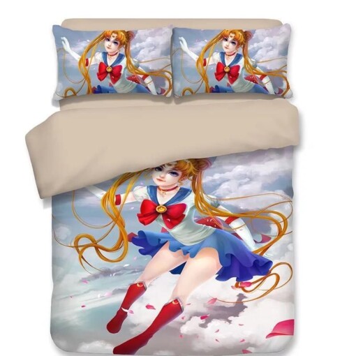 Sailor Moon 10 Duvet Cover Pillowcase Bedding Sets Home Decor