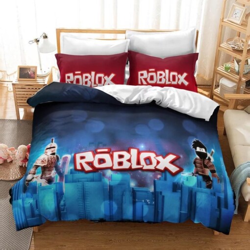 Roblox Team 20 Duvet Cover Pillowcase Bedding Sets Home Decor