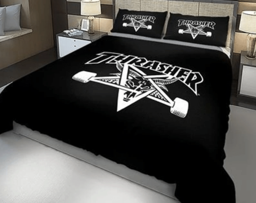 Thrasher Logo Bedding Sets High Quality Cotton Bedding Sets Pajamas
