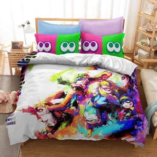 Splatoon 15 Duvet Cover Quilt Cover Pillowcase Bedding Set Quilt