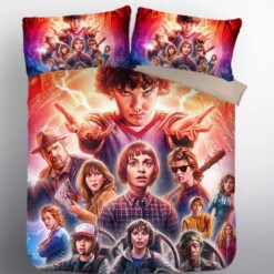 Stranger Things Eleven 19 Duvet Cover Pillowcase Bedding Sets Home