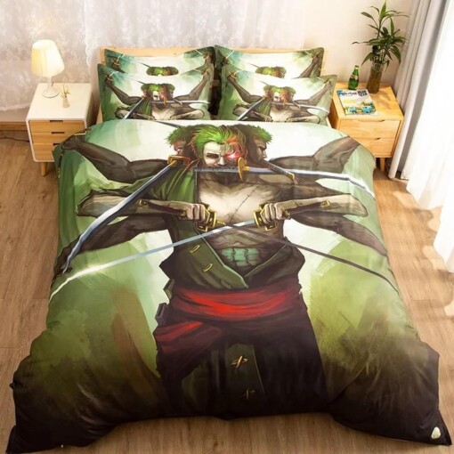 One Piece Roronoa Zoro 25 Duvet Cover Quilt Cover Pillowcase