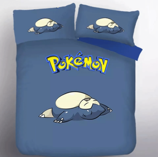 Pokemon Snorlax 11 Duvet Cover Quilt Cover Pillowcase Bedding Set
