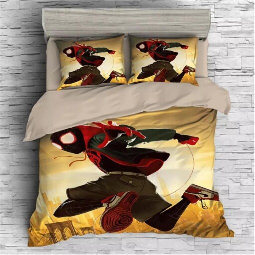 Spider Man Into The Spider Verse Miles Morales 16 Duvet Cover Pillowcase