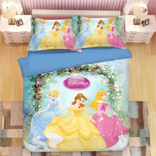 Snow White Princess Beauty 4 Duvet Cover Pillowcase Bedding Sets