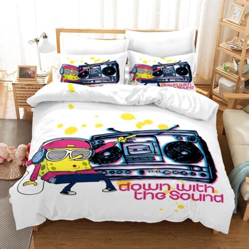 Spongebob Squarepants 16 Duvet Cover Pillowcase Bedding Sets Home Decor