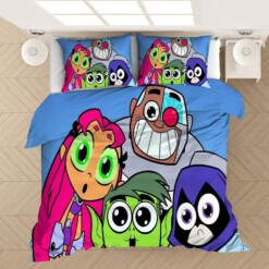 Teen Titans Go 2 Duvet Cover Quilt Cover Pillowcase Bedding