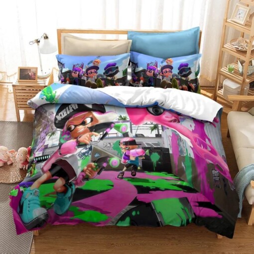 Splatoon 10 Duvet Cover Quilt Cover Pillowcase Bedding Set Quilt