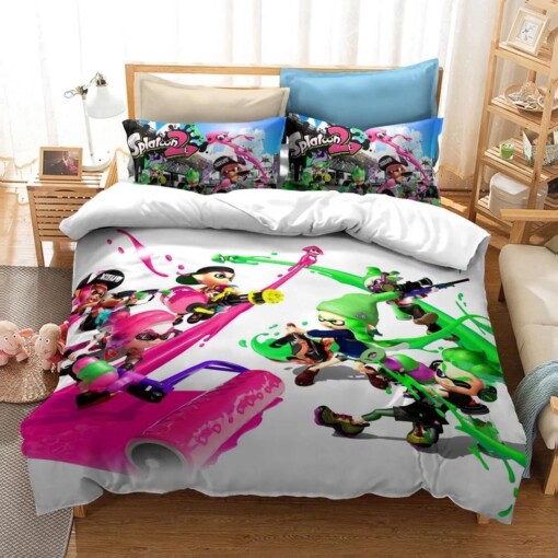 Splatoon 26 Duvet Cover Quilt Cover Pillowcase Bedding Set Quilt