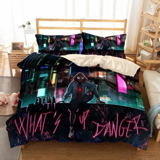 Spider Man Into The Spider Verse Miles Morales 35 Duvet Cover Quilt