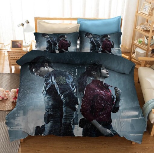 Resident Evil 21 Duvet Cover Pillowcase Bedding Sets Home Bedroom