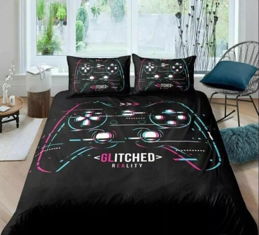 Video Game Gamepad Joystick 2 Duvet Cover Pillowcase Bedding Sets