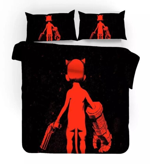 Hellboy 2 Duvet Cover Pillowcase Bedding Sets Home Bedroom Decor