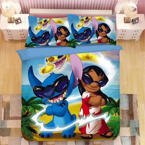 Lilo 038 Stitch 3 Duvet Cover Bedding Sets Pillowcase Quilt