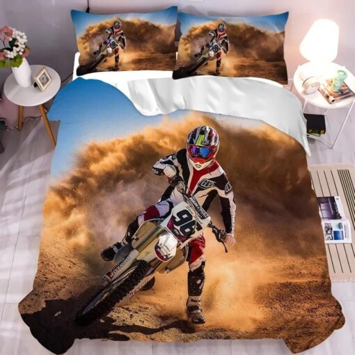 Motocross Mountain Bike 8 Duvet Cover Quilt Cover Pillowcase Bedding