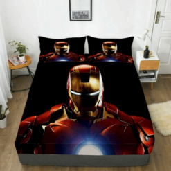 Iron Man Fitted Sheet Bedding Sets Duvet Cover Bedroom Quilt