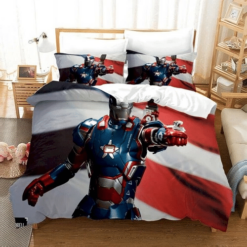 Iron Man 03 Bedding Sets Duvet Cover Bedroom Quilt Bed