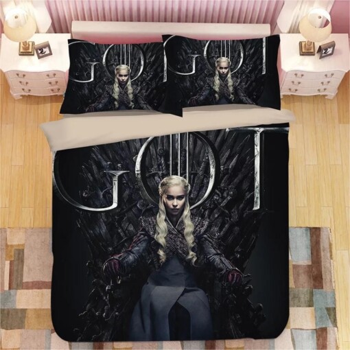 Game Of Thrones Daenerys Targaryen 15 Duvet Cover Pillowcase Bedding