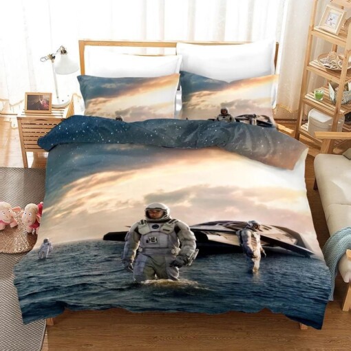 Interstellar Flora 8217 S Letter 4 Duvet Cover Pillowcase Bedding Set Quilt