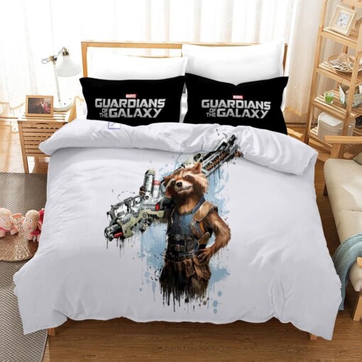 Guardians Of The Galaxy Rocket Raccoon 19 Duvet Cover Pillowcase