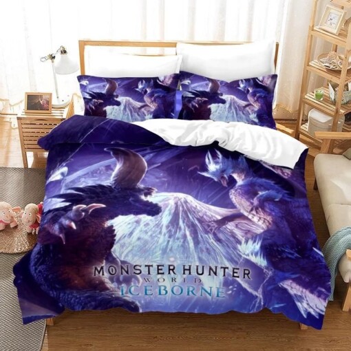 Monster Hunter 3 Duvet Cover Quilt Cover Pillowcase Bedding Sets