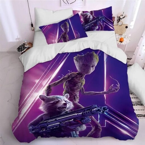 Guardians Of The Galaxy Groot Star Lord Rocket 9 Duvet