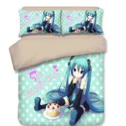 Hatsune Miku 3 Duvet Cover Quilt Cover Pillowcase Bedding Set