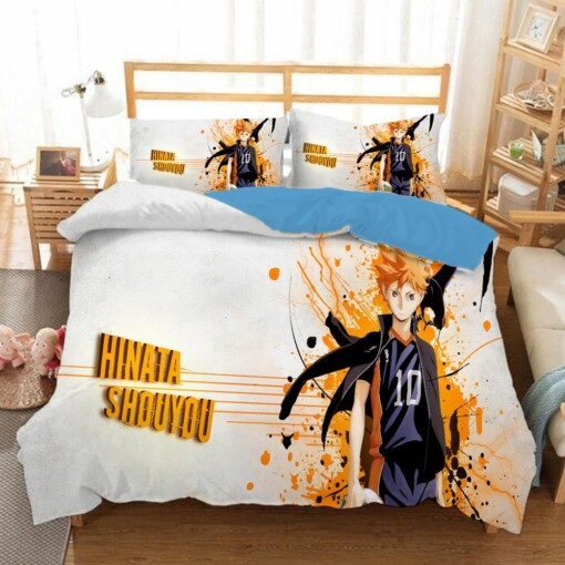 Haikyuu Hinata Shoyo 8 Duvet Cover Quilt Cover Pillowcase Bedding