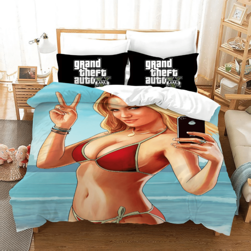Grand Theft Auto 7 Duvet Cover Quilt Cover Pillowcase Bedding