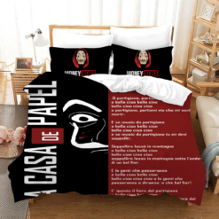 La Casa De Papel 3 Duvet Cover Pillowcase Bedding Sets