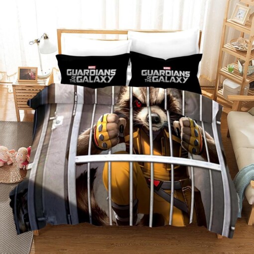 Guardians Of The Galaxy Rocket Raccoon 28 Duvet Cover Pillowcase