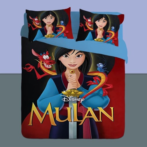 Mulan 3 Duvet Cover Pillowcase Bedding Sets Home Bedroom Decor